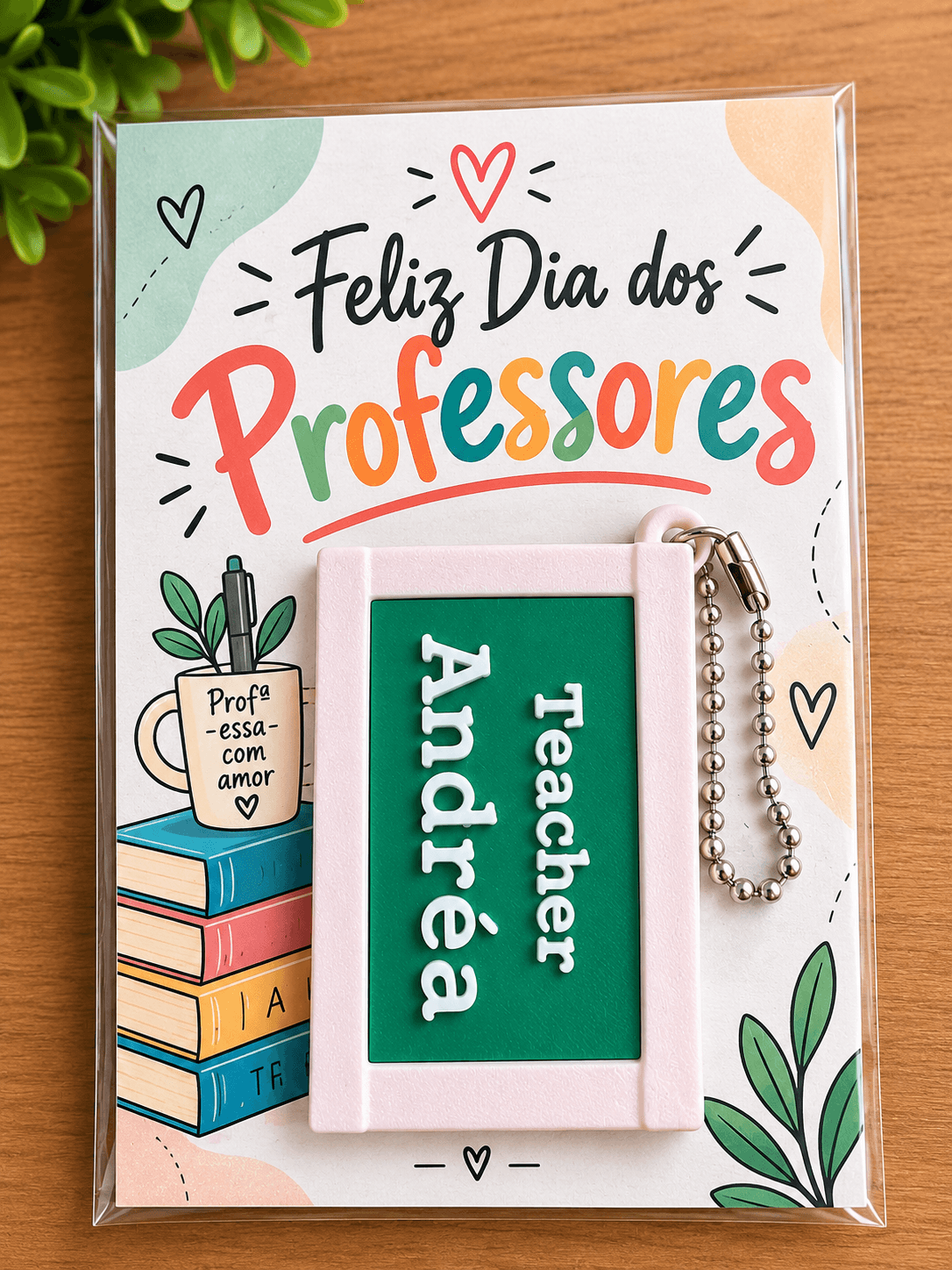 Foto 1 de Kit Chaveiro Quadro com Nome - Dia dos Professores