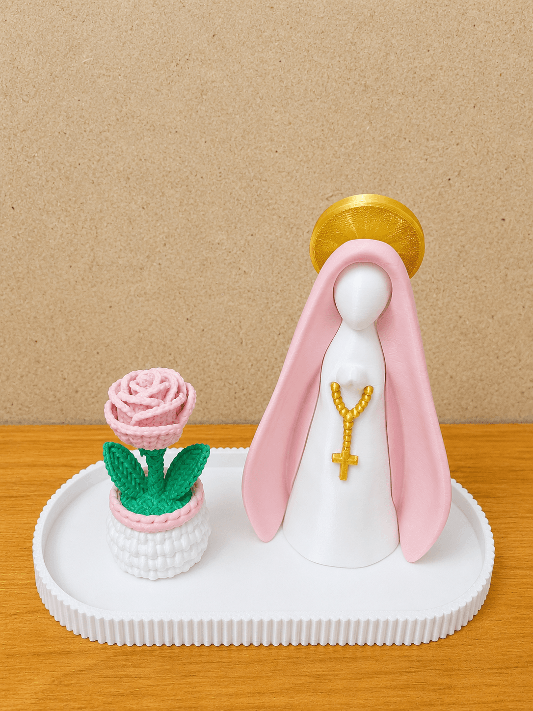 Foto 1 de Kit Nossa Senhora 15cm com Flor